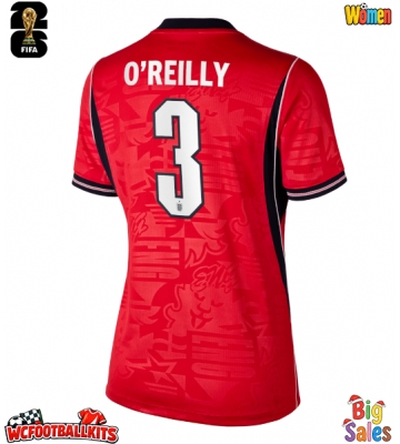 England Nico O'Reilly #3 Replica Away Stadium Shirt for Women World Cup 2026 Short Sleeve